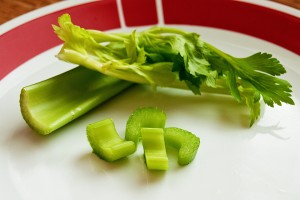 Celery Chopped for Rabbits